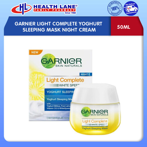 GARNIER LIGHT COMPLETE YOGHURT SLEEPING MASK KRIM MALAM (50ML)
